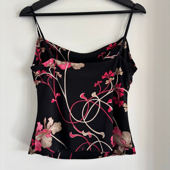 RARE VTG BCBG PARIS Floral Top & Midi Skirt (Matching Set) Y2K Size Medium - Picture 4 of 11